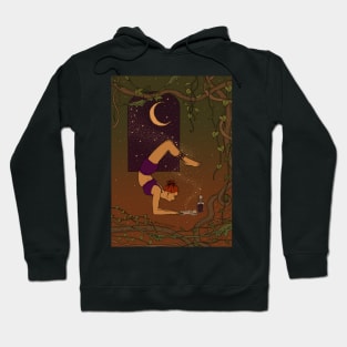 Yoga Witch Moon Spell Hoodie